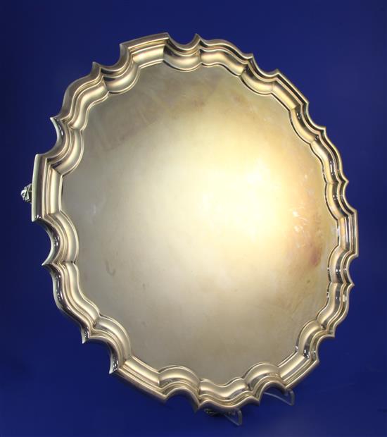 A George V silver salver, 79 oz.